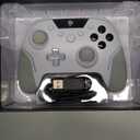 EasySMX X20 Wireless Gaming Controller with RGB Backlit, 2-Stage Hall Effect Stick, 1000Hz Polling Rate, 6-Axis Gyro on Multi-Platform, Mech Buttons- Compatible with PC/Switch/Steam/Android (white)