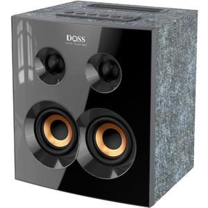 DOSS SoundBox H300 Bookshelf Bluetooth Speaker, 90W Stereo Sound with Extra Bass, Three DSP Technologies, 20H Playtime, BT 5.3, Wireless for Home, Livingroom, Office