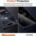 5 x Milomdoi 3 Pack Matte Screen Protector for iPhone 17 Pro Max [Phone Case Friendly] Tempered Glass Accessories Film, Shatterproof No Bubble, Easy Installation with Mounting Frame for Apple