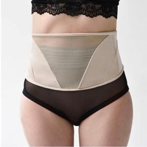 Mommy Matters EMBRACE Postpartum Belly Wrap, Belly Support for After Pregnancy Women, Abdomen/Back Maternity Brace, Postpartum Belt for Baby Belly Recovery (Beige, Small)