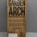 Garden Arch Trellis for Climbing Plants Outdoor Wedding Arches for Ceremony Black Metal Garden Arbor Indoor Garden Arches for Party Decoration 7.9ft Wide X 6.4ft High (Black Garden Arch)