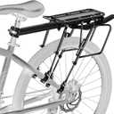 Rear Bike Rack,310 LB Capacity Solid Bearings Bike Cargo Rack w/Fender & Large Size Reflective,Quick Release Mountain Road Bicycle Rear Racks,Universal Bike Luggage Touring Carrier Rack,YONTUO
