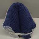 HIGOGOGO Lumbar Support Pillow for Recliner Chair/Accent Chair/Couch, Memory Foam Back Support Cushion for Elderly, Recliner Cushions for Back Rest, Pain Relief, Reading, Washable Cover, Navy (Large)