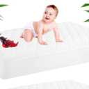 Waterproof Fitted Crib Mattress Pad, 28"x47, White