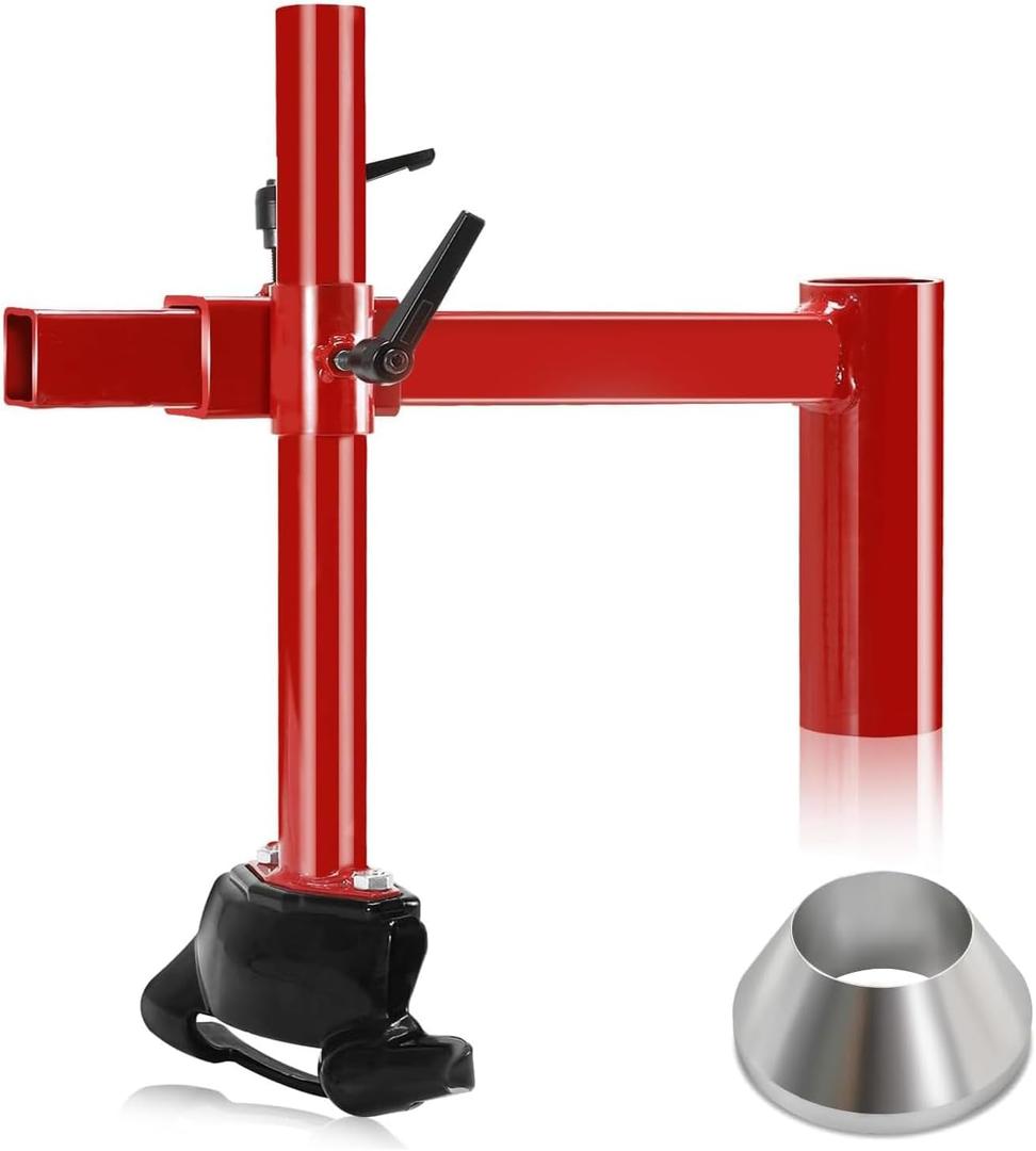 Upgrade Manual Tire Changer Duck Head Adapter Kit Cast Steel Duck Head Tire Changer Mounting Tool with Silver Cone Fits Most Car Tires