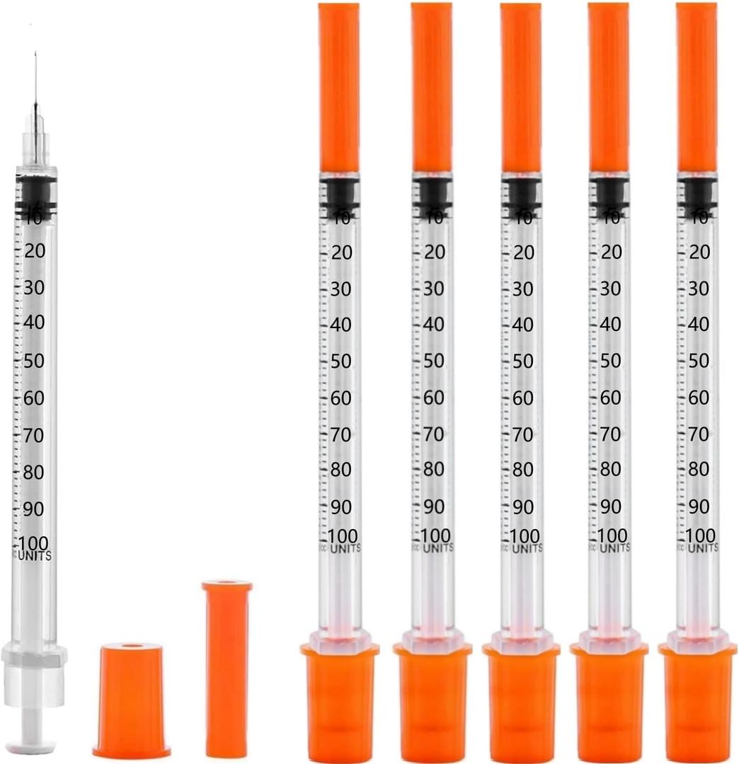 100 Pack 1ml/cc 31Ga Lab Supplies, Individually Package