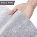 Tatuo Carpet Runner 2.46 x 30 ft Runway Rug 55 GSM Thickness with Carpet Tape for Prom Graduation Wedding Outdoor Indoor Hallway Movie Party Decoration Rug(2.46 x 30 Feet,Glitter Silver)