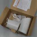 Homemory Rechargeable Flameless Candles, LED Candles, Battery Operated Candles with Remote and Timers, Outdoor Waterproof, Long Lasting, Set of 3 (D3"H4"5"6", Ivory White)