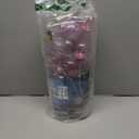 AMS 24ct Clear Christmas Ball Ornaments, 2.76''/70mm Shatterproof Hanging Xmas Balls Baubles Set for Christmas Tree with Stuffed Delicate Decorations for Wedding Christmas (Pink)