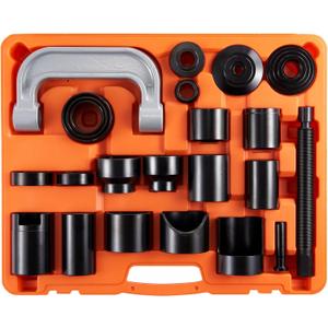 VEVOR Ball Joint Press Kit, 23 pcsTool Kit, C-Press Ball Joint Removal and Install Tools, for Most 2WD and 4WD Cars, Including 2-9/64 Inch,1-59/64 Inch Ball Joint Sockets Compatible with Chrysle