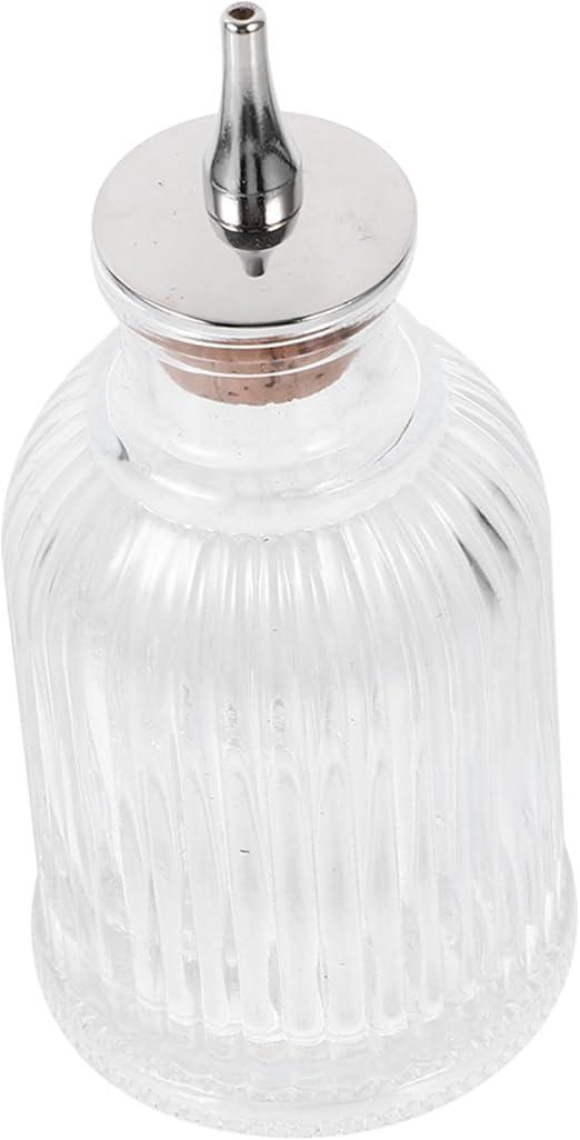 ProKitchen Bitters Bottle with Dasher Top, Premium Glass Dash Bottle for Cocktails, Precision Pour for Bitters, Syrups, and Infusions, Essential Bar Tool for Mixologists (Round,100 ML)