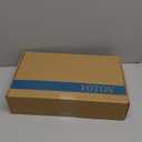 VOTON Waterfall Bathroom Faucets Brushed Nickel Modern Single Handle Sink Faucet for 1 or 3 Holes with Deck Plate and Pop-Up Drain, Rv Sink Camper Farmhouse Faucet