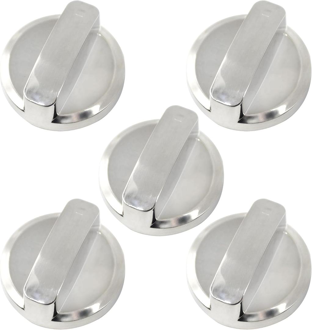 813396 Stove Knob Dial Gas Control Assembly Compatible with Wolf Cooktop Range Surface Burner Accessories (5PCS)