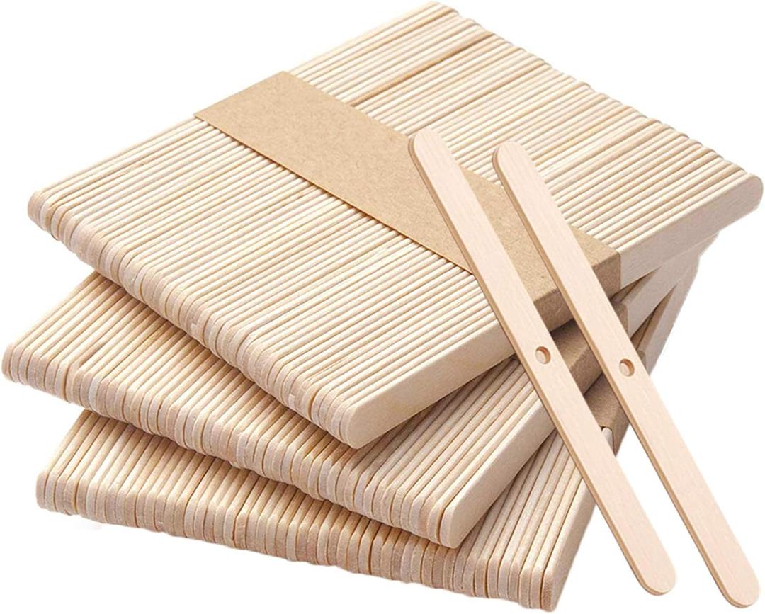 Wooden Candle Wick Holders Pack of 150pcs Wick Centering Devices Candle Wick Bars for Candle Making  (4.5inch - 150pcs)