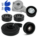 90K38274A Serpentine Belt Drive Kit Tensioner & Idler Pulley Fits for Ford Expedition F150 F250 F350 Lincoln Navigator Mercury Mountaineer 20052014 Replaces 38274 6PK2605