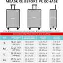 Travelkin Luggage Covers For Suitcase Tsa Approved,Suitcase Cover Protector Fit 26-28 Inch Luggage