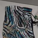 SweatyRocks Women's Sequin Short Skirt Zebra Striped Lace Up Mini Party Skirts (Small)