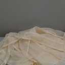 translucent light peach fabric with small fabric