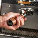 KNODOS 54mm Bottomless Portafilter Breville Compatible Rosewood Handle & Naked 1821 Gram Filter Basket Included Fits Barista Express, Pro, Touch, Bambino Plus, Infuser, Duo Temp Pro Impress