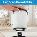 VF4000 Filter Replacement for Ridgid Shop Vac Filters 5-20 Gallon Ridgid Vacuum Filter 6-9 Gallon Husky Vacuum, with 2 Foam Sleeve 2 Filter