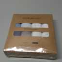 Muslin Baby Bibs 8 Pack, Baby Bandana Drool Bib for Drooling and Teething, Cotton Soft Absorbent for Girls Boys BC (A Blue Dinosaur)