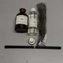 WEALD TRIBE Reed Diffuser Set for Bathroom Air Fresheners, Oil Diffuser Sticks with Flower | Balsam Fir Scent 4.0 fl oz Home Fragrance with Sticks Defusers | House Bedroom Office Shelf Decor