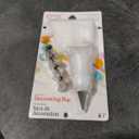 Crave Pastry Bag with Five Different Stainless Steel Nozzles for Precision, Colors Vary, 1-pack