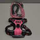 tobeDRI No Pull Dog Harness Adjustable Reflective Oxford Easy Control Medium Dog Harness with A Free Heavy Duty 5ft Dog Leash, M
