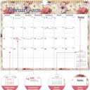 3 x Calendar 2026-2027, 18-Month Wall Calendar from Jan 2026 to Jun 2027, 11.5" x 14.7", Spiral Binding Hanging Monthly Calendar with Twin-Wire Binding, Perfect for Home or Office - Vintage Floral