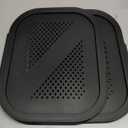 2 pcs Lids For Laundry Bins Plastic, Black, 
 17.25"L x 13.75"W