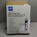 Medline Bed Assist Bar with Storage Pocket, Height Adjustable Bed Rail for Elderly Adults, Assistance for Getting In and Out of Bed at Home