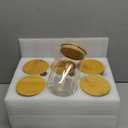 6 Pack 32oz Glass Jars with Bamboo Lids,Glass Storage Containers with Lids,Clear Airtight Food Storage Jar for Coffee,Tea,Sugar,Flour,includes 168 Pantry Labels & Spoons,3mm Thick Canisters