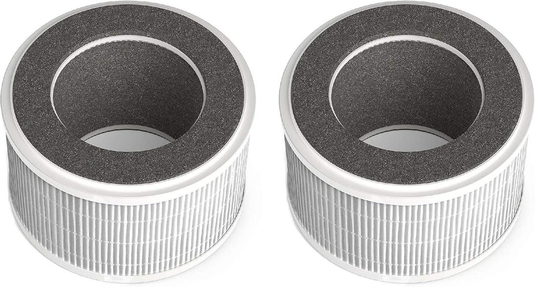 Nispira True HEPA Air Filter Replacement Compatible with hOmeLabs 3-in-1 Compact Ionic HEPA Air Purifier, 2 Packs (NOT COMPATIBLE WITH OTHER BRAND BUT ONLY HOMELABS COMPACT AIR PURIFIER)