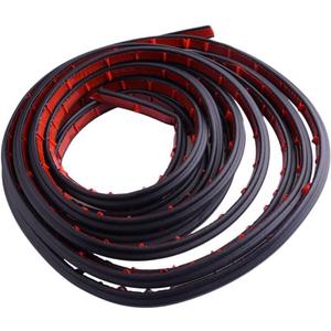5m 16ft 6 Holes Car Door Trunk Edge Seal Strip Rubber Weather Moulding Trim Three Layer