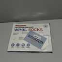 Buttons & Pleats Wool Socks for Men Women Merino Thermal Warm Cozy Winter Fuzzy Boot Sock Charcoal Small-Medium