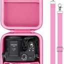 Camera Case Compatible with KODAK PIXPRO AZ405/AZ425/AZ255/AZ401/AZ528 Digital Camera Vlogging Camera(Pink Case)