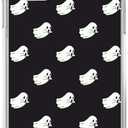 Cute Halloween Ghost Phone Case Compatible with iPhone 15, Spooky Funny Ghost Pattern Cover for iPhone 15, Cool Cute TPU Bumper Phone Case Cover for iPhone 15