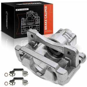 A-Premium Disc Brake Caliper Assembly with Bracket Compatible with Select Cadillac Models - CTS 2006-2007 2.8L/3.6L, STS 2005-2011 - Rear Left Driver Side