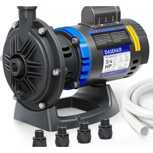 DASENAIR Booster Pump,3/4 HP Pure Copper Motor with Dual Voltage(115V or 230V),IPX4 Waterproof Compatible for Pressure Side Pool Cleaners Vac-Sweep 280,380,3900