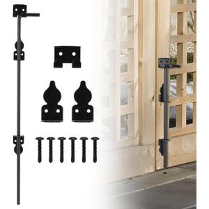 36" Heavy Duty Cane Bolt Gate Drop Rod for Vinyl Gate Latch, Cane Bolts for Gates for Wood PVC Vinyl Metal Fences Gates-1 Pack
