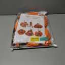 Winlyn 30 Sets Fall Halloween Pumpkin Decorations DIY Pumpkin Craft Kits Foam Pumpkin Shapes 8" W and Smile Fall Leaves Glitter Leaves Pumpkin Decorating Stickers for Kids Classroom Party Activities