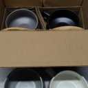 MIAMIO  11 Oz., Set of 4 Ceramic Tea Cup and Saucer Bamboo/Tea Mug - Wide Cappuccino Cup, Coffee Cups Ceramic Mug for Cappuccino, Latte, Espresso & Americano - Luxe Collection (Classic Pastel)