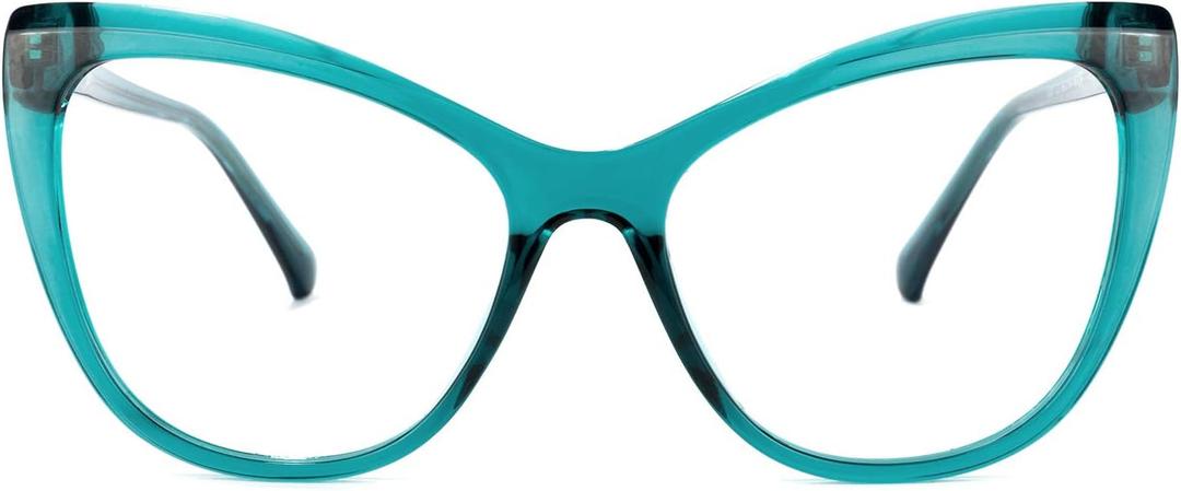 Zeelool Stylish TR90 Oversized Cat Eye Blue Light Blocking Glasses Computer Gaming Eyewear for Women Shelby OT414973