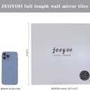 2 x Wall Mirror Full Length, Cheap Acrylic shatterproof Gym Mirrors for Home Gym, 12"X12", 4 Pcs, Workout glassless Mylar Mirrors for Bedroom, Over Door Kids Mirror