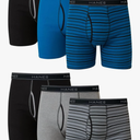 Hanes mens Underwear Boxer Briefs Pack, Cool & Breathable Cotton Moisture-wicking Underwear for Men, No Ride Up,XL