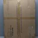 COGOOD Farmhouse Barn Door Mirror - 21 x 30 Rustic Wood Framed Wall Mirror for Bathroom, Living Room, Entryway Wall Decor (Black)