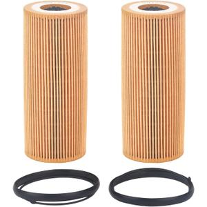 2 Pcs Engine Oil Filter Compatible With Audi Porsche VW Vehicle 2005-2018 A4 A5 A6 A7 A8 Quattro Q5 Q7 S4 S5 SQ5, 2011-2017 Cayenne Panamera, Touareg, Replace#HU7029z HU722z