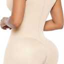 SHAPERX Women's Fajas Colombianas Tummy Control Shapewear Postpartum Full Body Shaper Butt Lifter Bodysuit (Yellow, S)