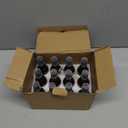 12Pack 2oz Amber Glass Pump Bottles, 60ml with Black Pump, Empty Refillable Travel Small Container For Lotion Cream Essentil Oil Shampoo (2oz)