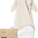 kaiya baby Unisex Sleeping Bag for Babies and Toddlers 2.5 Tog Sleep Sack, Long Sleeve Sleep Sack, Wearable Blanket Baby (6-18M, Cream)